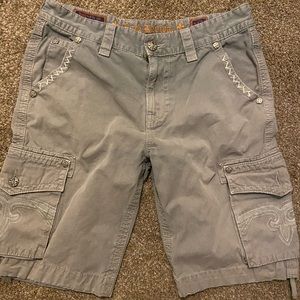 Mens Rock Revival Cargo Shorts 34/24